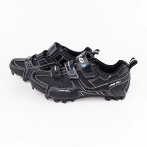 Louis Garneau HRS-80 Black Strap Cycling Shoes Terra Ergo Grip Womens Size 8.5